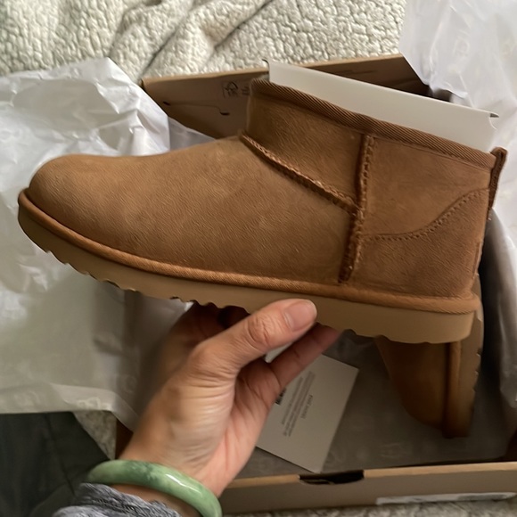 Ugg ultra mini low size 4y Chestnut - Picture 5 of 6
